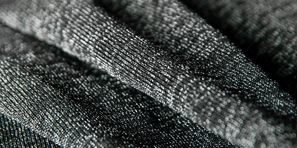 Black Marl Black cut resistant fabric