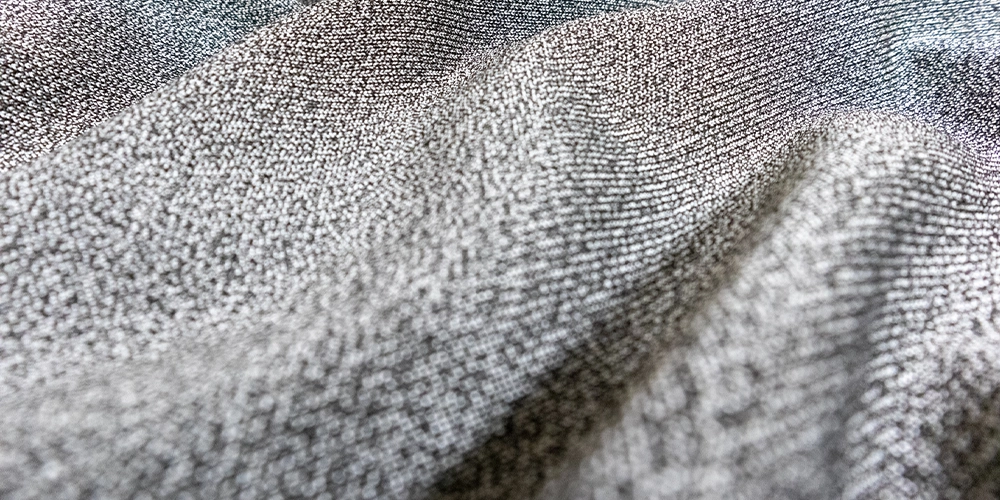 Grey Marl grey cut resistant fabric